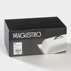 УЦЕНКА Масленка фарфоровая Magistro «Церера», 18×12 см, цвет белый - Фото 10