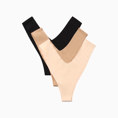 Трусы женские бразильяно бесшовные KAFTAN, набор 3 шт., размер 48-50