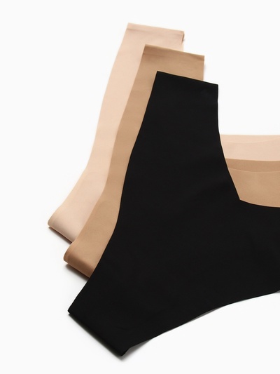 Трусы женские бразильяно бесшовные KAFTAN, набор 3 шт., размер 48-50