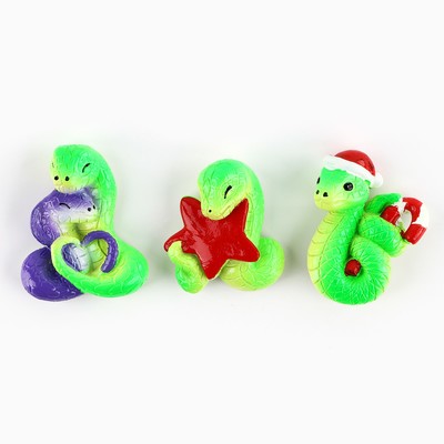 Магниты «Новогодний микс» , 5,5 х 4,8 см