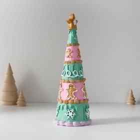 Фигурка полистоун «Ёлочка глазированная с пряничкой», 9×8.5×25 см