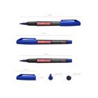 Маркер перманентный ErichKrause P-70, 1.0 мм, для письма на любой поверхности, синий - Фото 5