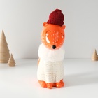 Копилка для денег «Лисёнок в сером свитере и шапке», керамика, 7.8×15.7×25 см - Фото 4