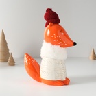 Копилка для денег «Лисёнок в сером свитере и шапке», керамика, 7.8×15.7×25 см - Фото 7