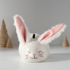 Копилка для денег «Румяный кролик с мягкими ушками», керамика, 8.8×13.2×7 см - Фото 4