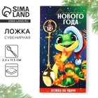 Ложка чайная с подвесом новогодняя «Волшебного Нового года» на Новый год, 11,5 х 2 см 10372442 - фото 312744822