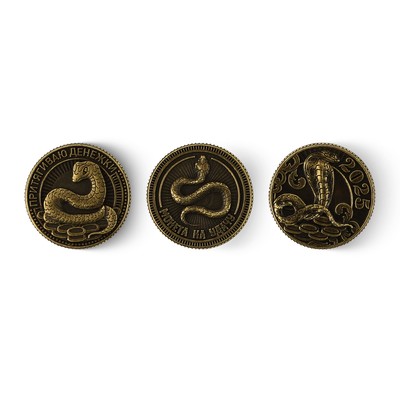 Монета «Новогодняя», МИКС, диам. 2.5 см