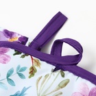 Кухонный набор 2 пр.Доляна Цветочки прихватка 17*17см, варежка-прихватка  26*16 см,100%п/э - фото 25627521