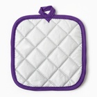 Прихватка Доляна Цветочки 17*17см, 100%п/э - фото 25627528