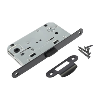 Защелка врезная LOCKLAND ZLK1BL, цвет черный, м/о 96 мм, пластиковый язычок