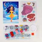 Алмазная мозаика с частичным заполнением для детей. Наряди персонажа на новый год «Снежная красавица» - Фото 3