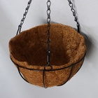 Кашпо подвесное, d=20 см, с кокосовым вкладышем, «Полусфера» - Фото 4