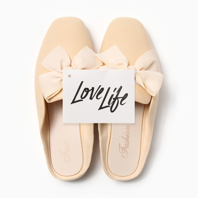Тапочки женские закрытые LoveLife, размер 38-39, молочные