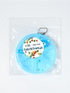 Таблетница, с цепочкой, d=8×2 см, 6 секций, голубая - Фото 5
