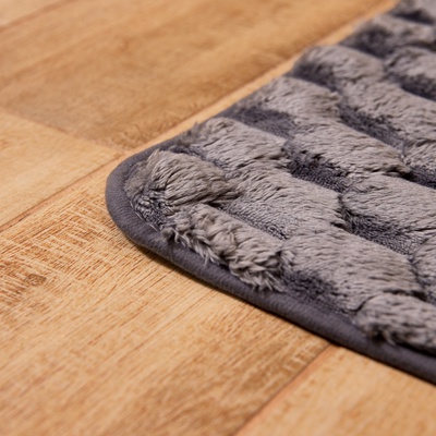 Коврик для ванной «Этель. Ромбы», 40×60 см, серый