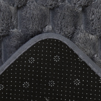 Коврик для ванной «Этель. Ромбы», 40×60 см, серый