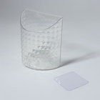 Органайзер настенный «Бриллиант», 1 секция, с клеевой основой, 10.5×12×5 см, прозрачный - Фото 4