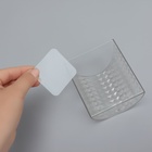 Органайзер настенный «Бриллиант», 1 секция, с клеевой основой, 10.5×12×5 см, прозрачный - Фото 5