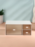 Органайзер для хранения BASIC, многоуровневый, 3 секции, 22.9×17.5×10 см, белый, прозрачный - Фото 6