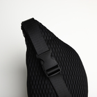 Поясная сумка на молнии, 27×8×14 см, чёрная - Фото 4