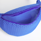 Поясная сумка на молнии, 27×8×14 см, синяя - Фото 5