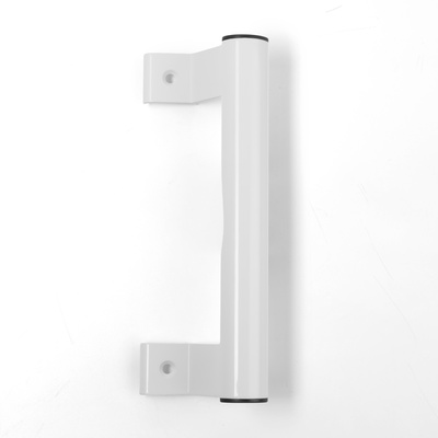 Ручка-скоба для пластиковых дверей ТУНДРА 001WH, металлическая, белая