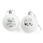 Ёлочные шары под раскраску на новый год «Тачки», d=5.5 см, 2 шт, краски, набор для творчества - Фото 4