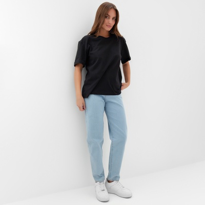 Футболка женская KAFTAN: Basic line, чёрная, размер 40-42