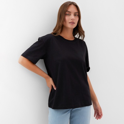 Футболка женская KAFTAN: Basic line, чёрная, размер 40-42