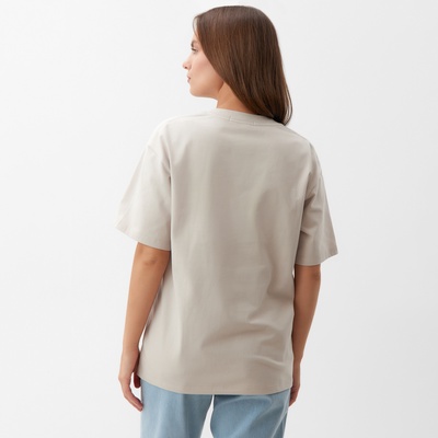 Футболка женская KAFTAN: Basic line, бежевая, размер 40-42