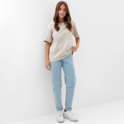 Футболка женская KAFTAN: Basic line, бежевая, размер 40-42