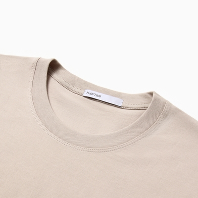 Футболка женская KAFTAN: Basic line, бежевая, размер 40-42