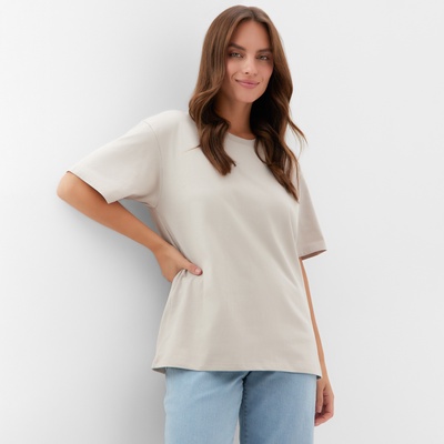 Футболка женская KAFTAN: Basic line, бежевая, размер 48-50