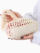 Авоська 20 х 30 см, ручка 10 см, клетка 1.5 см, белая - фото 809177544