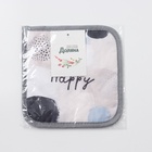 Прихватка "Be Happy" 17х17см 100% п/э - фото 809715900