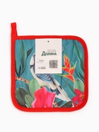 Прихватка «Доляна» Beauty, 17×17 см, изумрудная - Фото 5