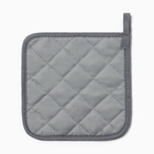 Прихватка «Доляна» Coffee & dogs, 17×17 см, серая - Фото 2