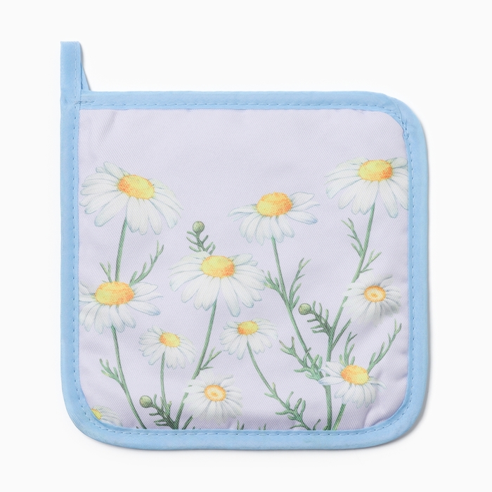 Прихватка «Ромашки», 17×17 см, 100% п/э - Фото 1