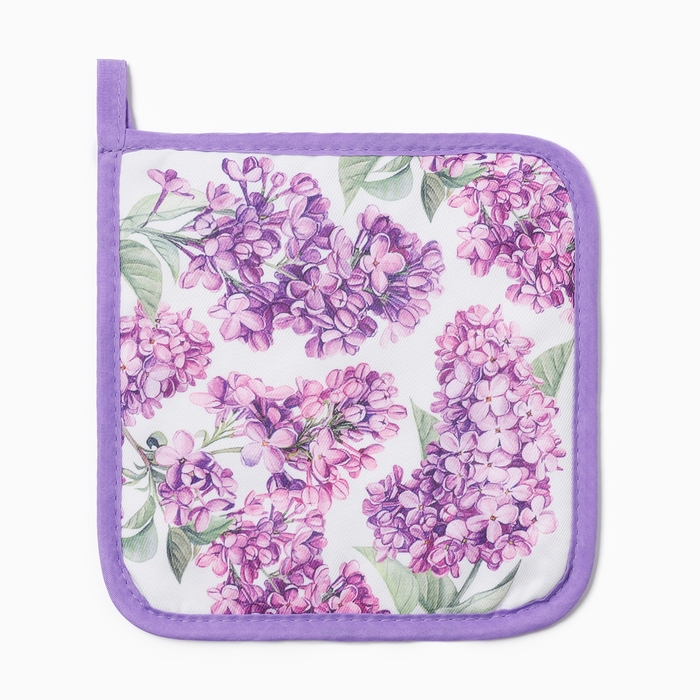 Прихватка «Сирень», 17×17 см, 100% п/э - Фото 1