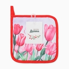 Прихватка «Тюльпаны», 17×17 см, 100% п/э - Фото 4