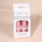 Накладные ногти, 12 шт., с клеевыми пластинами, форма балерина, матовый/хромированный, цвет розовый - Фото 7