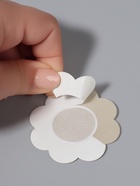 Стикини на грудь «Цветок», набор - 5 пар, на клеевой основе, 6×6 см, бежевая - Фото 4