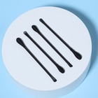 Ватные палочки, двусторонние, с ухочисткой, 100 шт., в пластиковом органайзере, чёрные - Фото 3