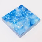 Коробка подарочная новогодняя с PVC крышкой «Новый год», 16×16×3 см - Фото 4