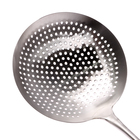 Шумовка для казана, 60 см, диаметр 22 см, узбекская, с деревянной ручкой, металл - Фото 4