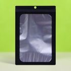 Пакет Зип-лок с окном, с еврослотом, черный, 16×24 см - Фото 3