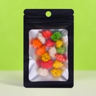 Пакет Зип - лок с окном, с еврослотом, чёрный, 6×10±10% см - Фото 1