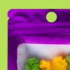 Пакет Зип-лок с окном, с еврослотом, фиолетовый, 7×10 см - Фото 3