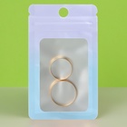 Пакет Зип-лок с окном, с еврослотом, градиент, 7×10 см - Фото 2