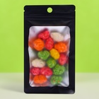 Пакет Зип-лок с окном, с еврослотом, черный, 8×12 см - Фото 1